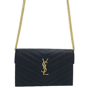 SAINT LAURENT PARIS Cassandra Envelope Chain Wallet
